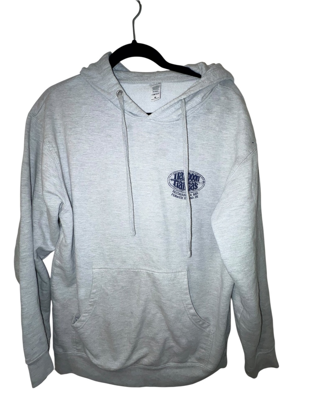 Light Gray harpoon Hanna’s Hooded Sweatshirt with Chest Logo - Unbranded